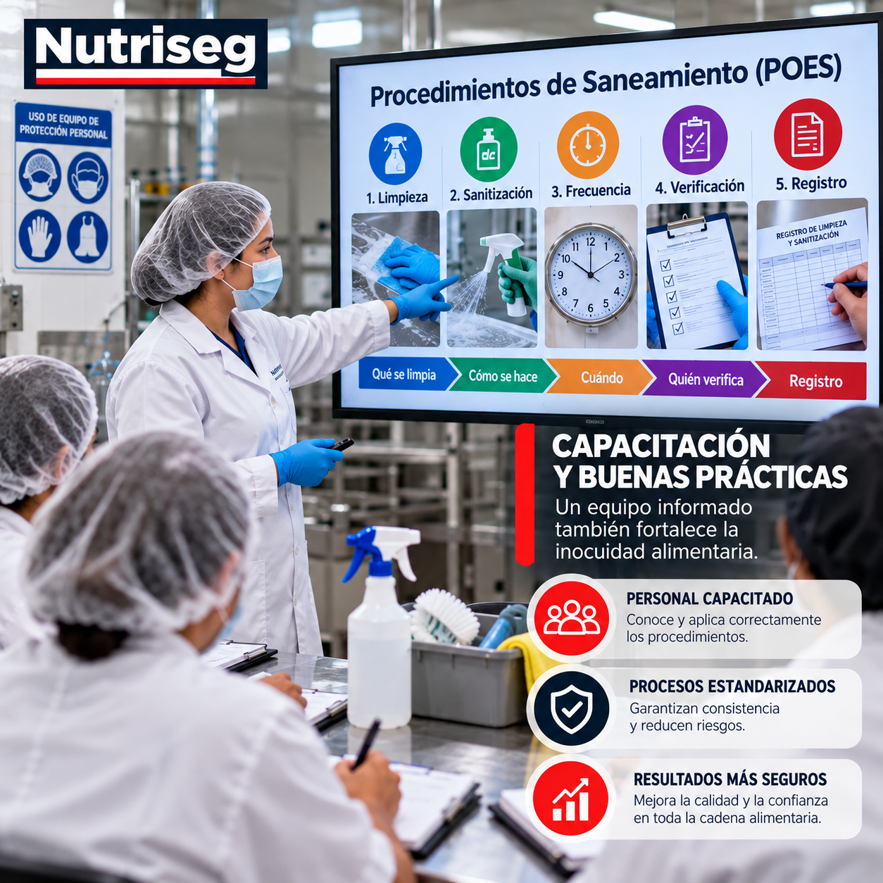 Capacitación en inocuidad alimentaria