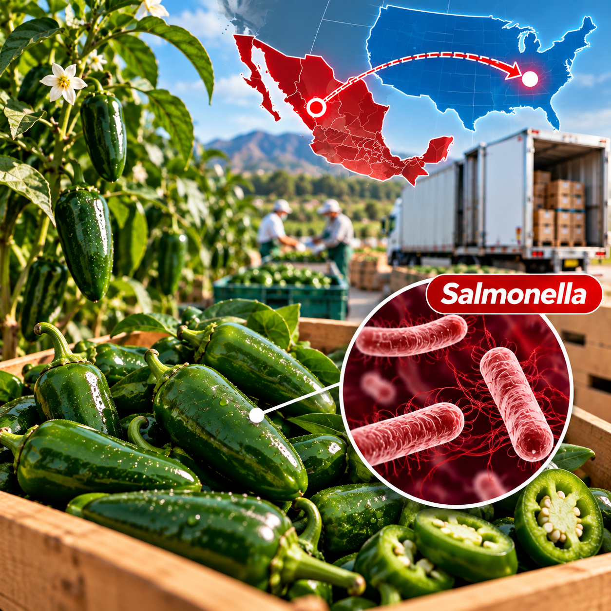 Jalapeños y Salmonella: investigación de un brote asociado a jalapeños procedentes de México