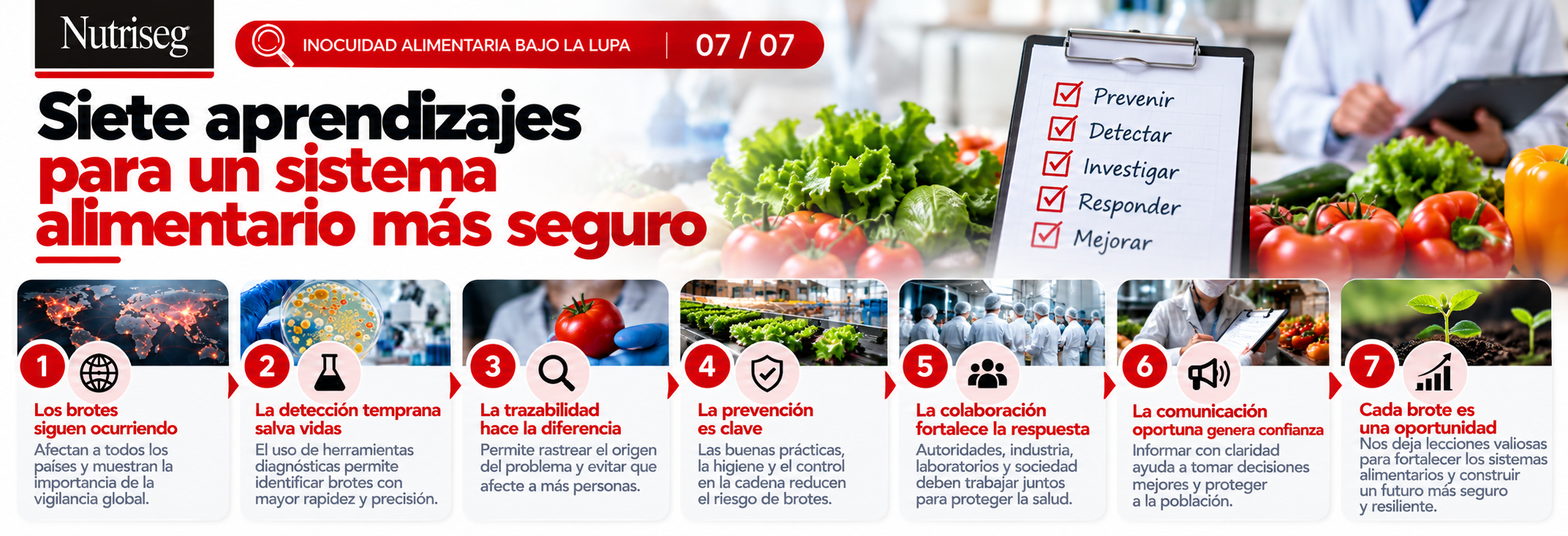 Siete aprendizajes para un sistema alimentario más seguro