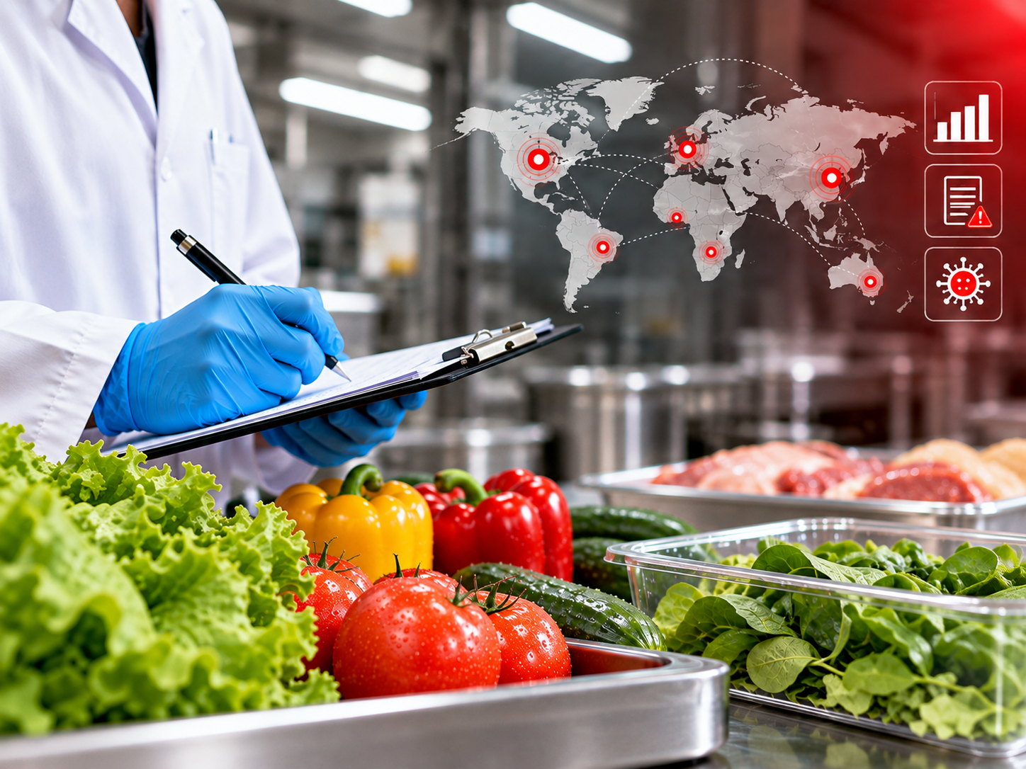 Inspección alimentaria y vigilancia mundial de brotes